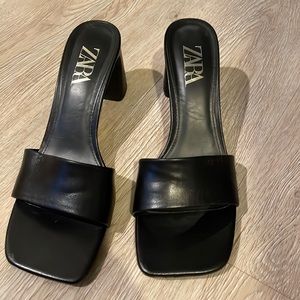 Zara Black Sandals